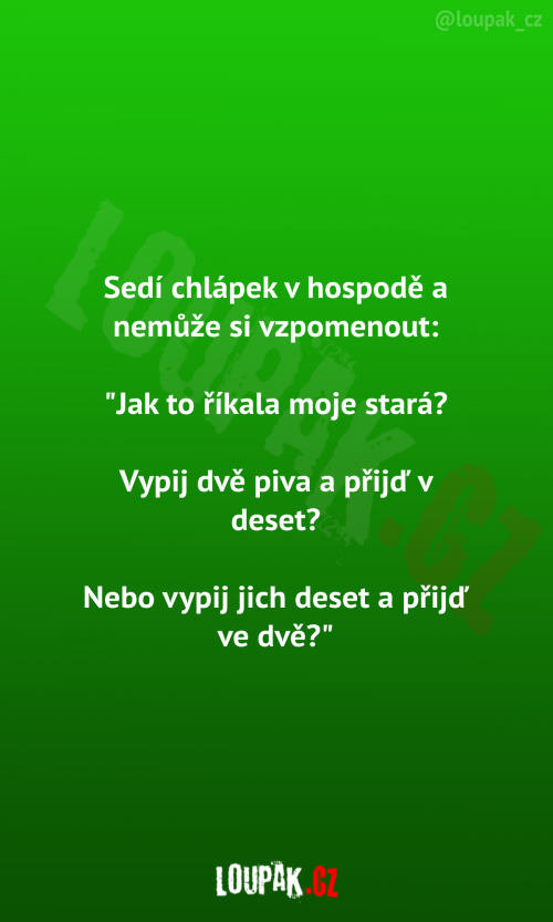 Chlápek v hospodě