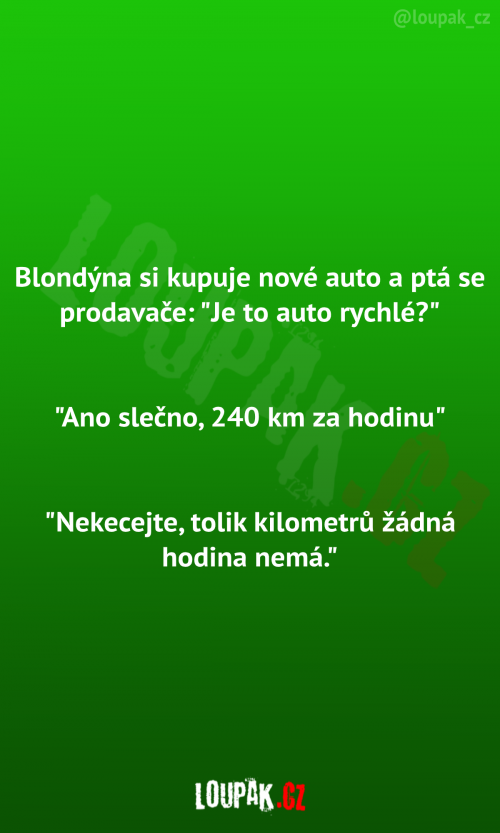  Blondýnka si kupuje nové auto 