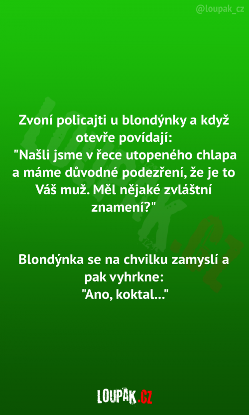  Zvoní policajti u blondýnky 