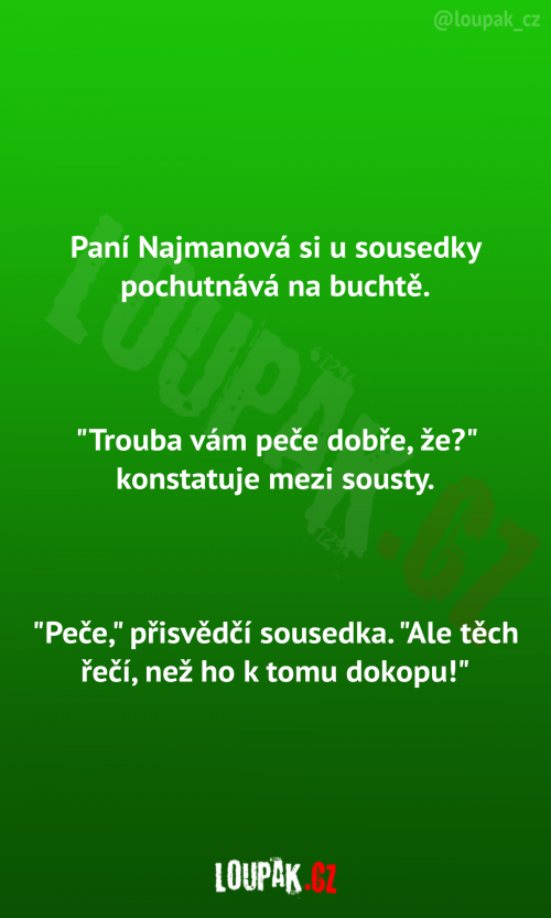  Paní si pochutnává na buchtě 