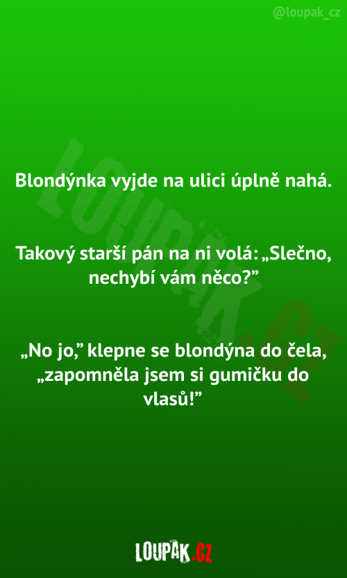  Blondýnka vyjde na ulici 