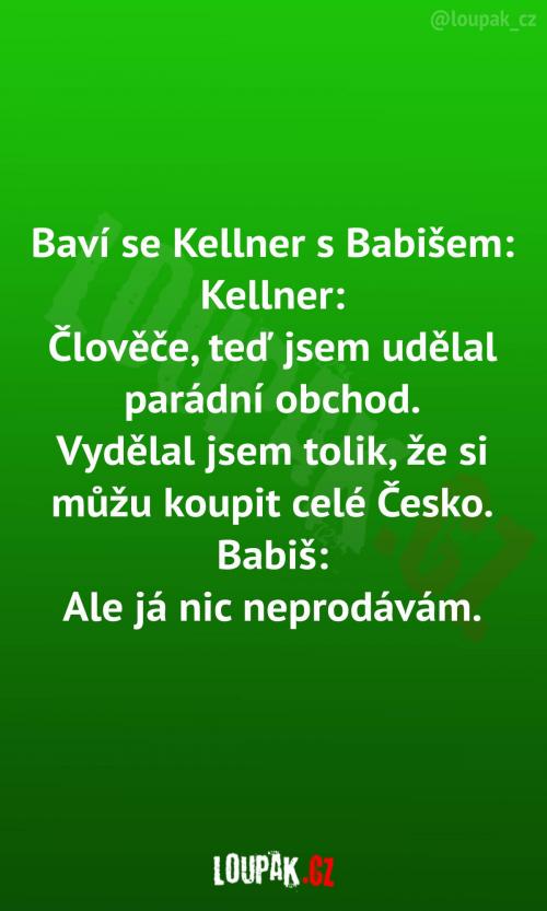  Rozhovor Kellnera s Babišem 