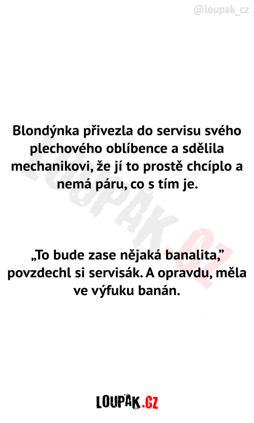  Blondýnka jela do servisu 