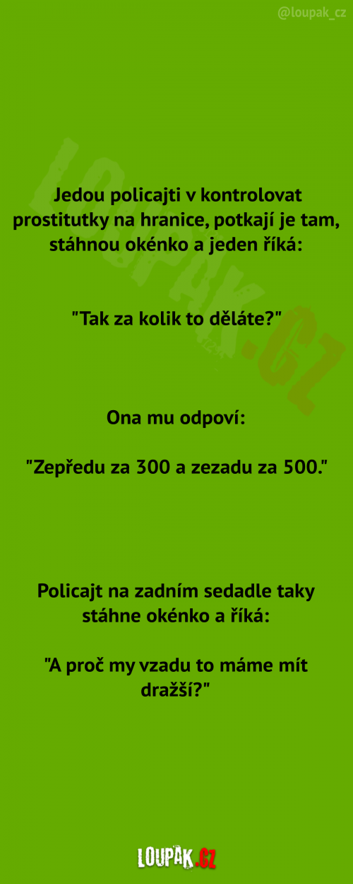 Jedou policajti kontrolovat