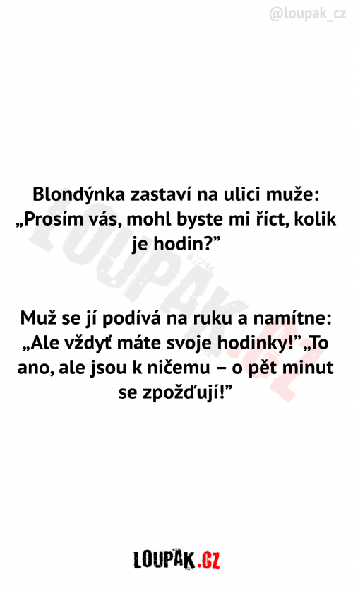  Blondýnka zastaví muže na ulici 