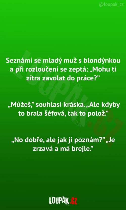  Mladý muž vs. blondýnka 