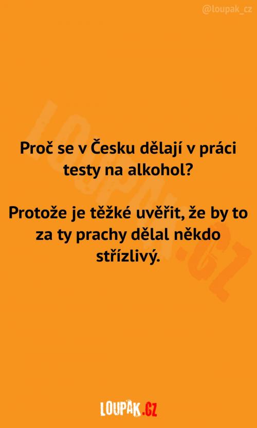  Testy na alkohol v Česku 
