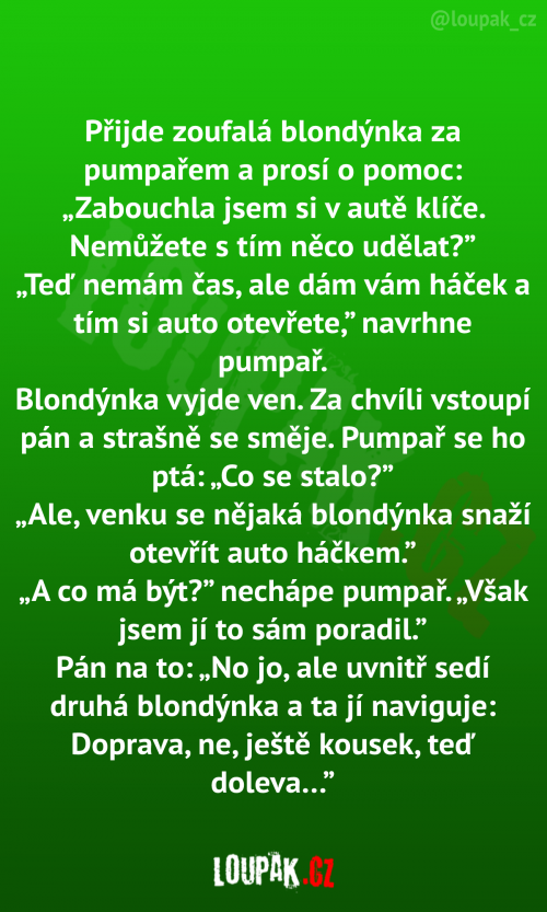  Blondýnka jde za pumpařem 