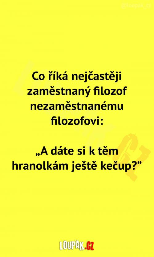  Co si říkají dva filozofové? 