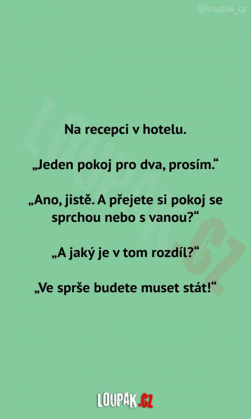  Pán na recepci v hotelu 