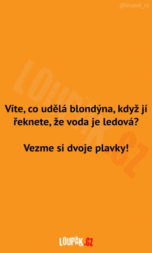  Ledová voda pro blondýnku 