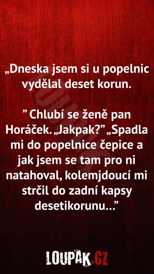  Jak vydělat u popelnic deset korun 