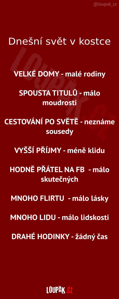  Dnešní svět v kostce 