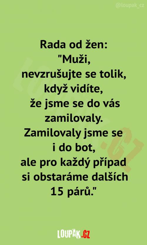  Menší zamyšlení pro muže: 