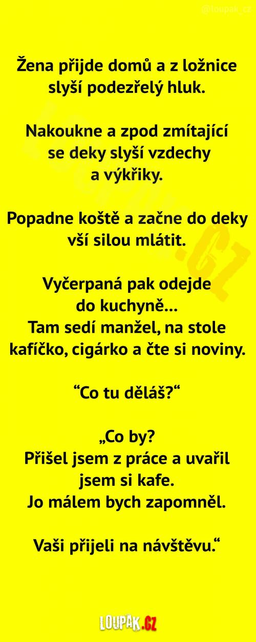 Podezřelý hluk z ložnice