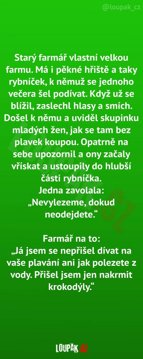  Farmář převezl nudistky 