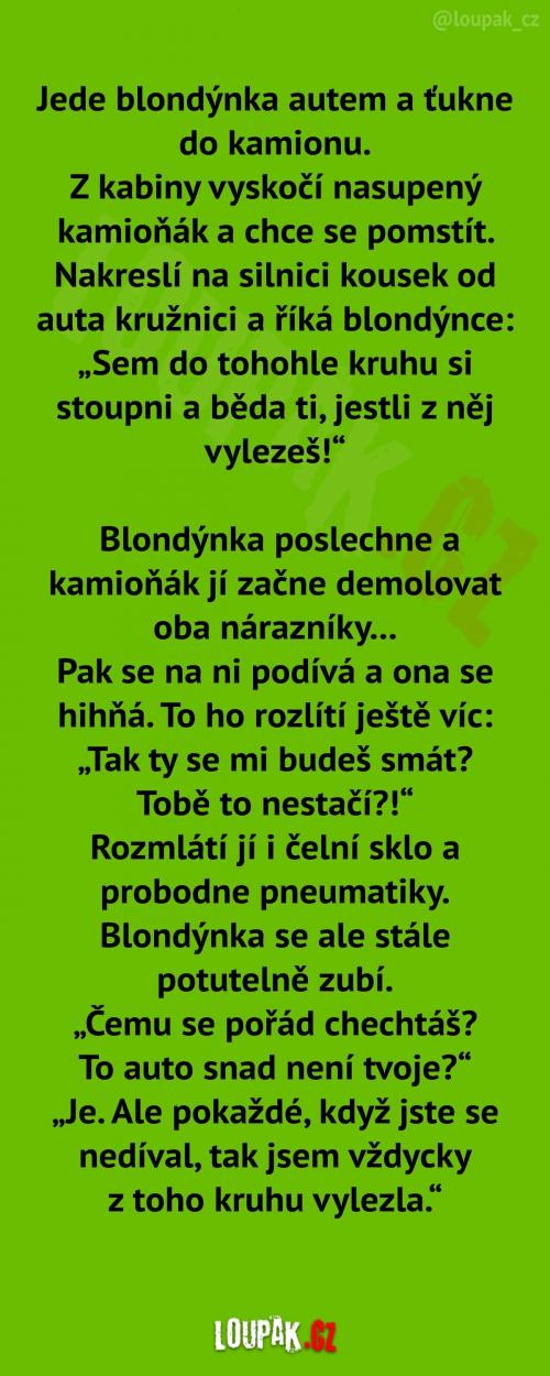  Konfrontace blondýnky a řidiče kamionu 