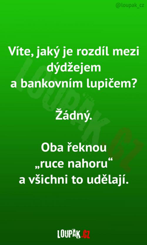  Rozdíl mezi DJem a bankovním lupičem 