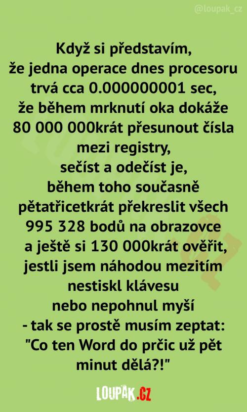 To zní trochu jako výčitka To zní trochu jako výčitka