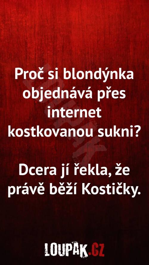Proč blondýnka objednává přes internet Proč blondýnka objednává přes internet