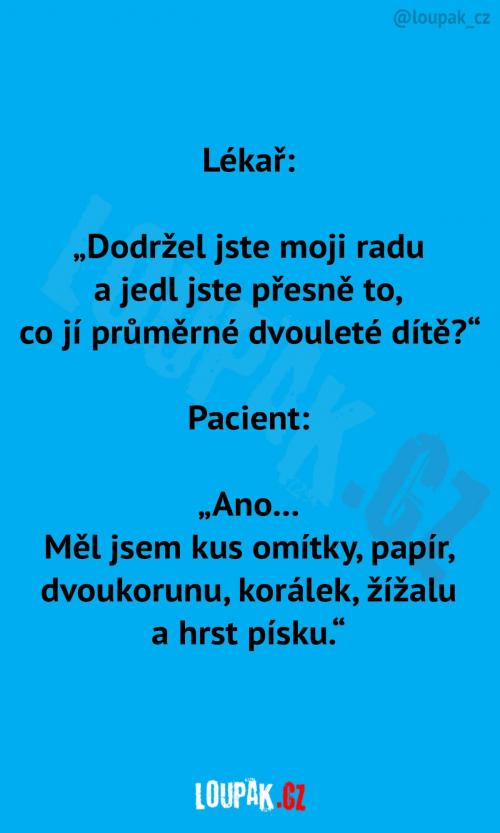 Dieta na doporučení od lékaře