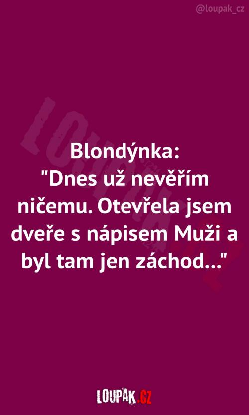  Dnes už ničemu nevěřím 