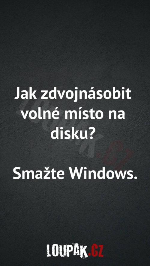 Jak zdvojnásobit volné místo na disku Jak zdvojnásobit volné místo na disku