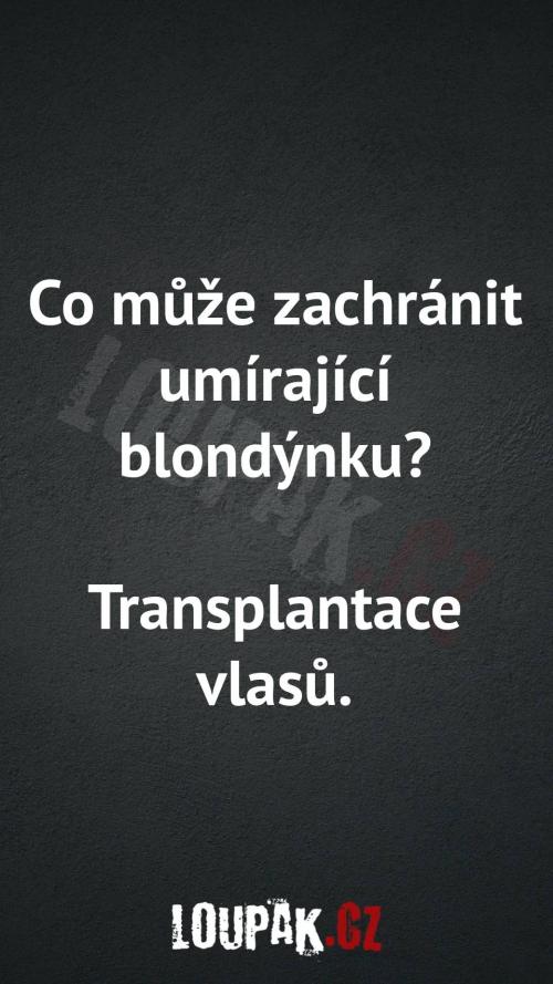  Co může zachránit umírající blondýnku 