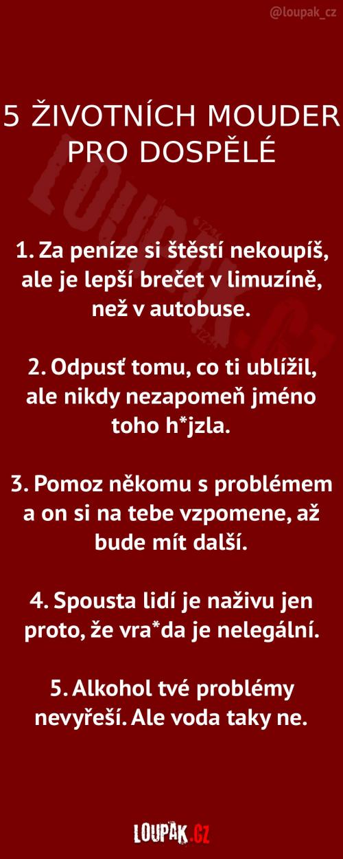 Pět mouder pro dospělé Pět mouder pro dospělé