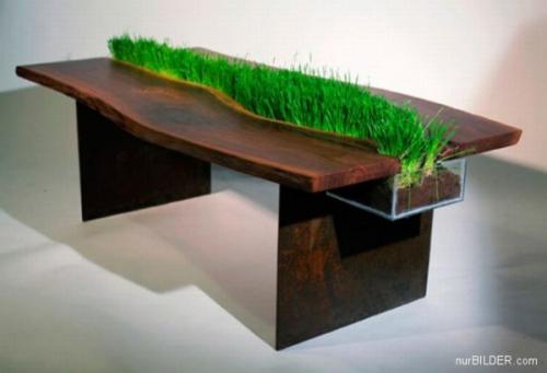  Originální stůl s trávou 