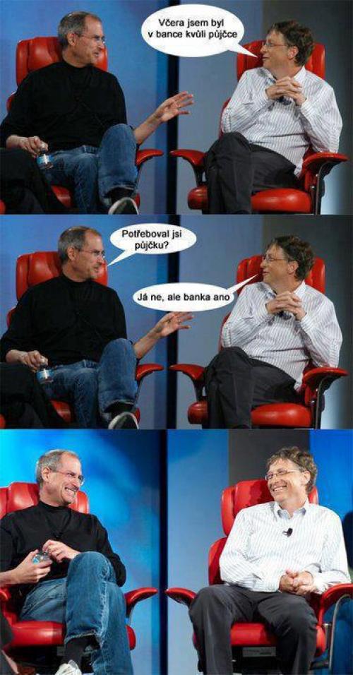  Bill Gates a Steve Jobs 