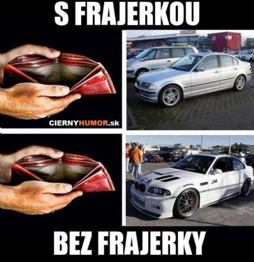 S frajerkou a bez frajerky