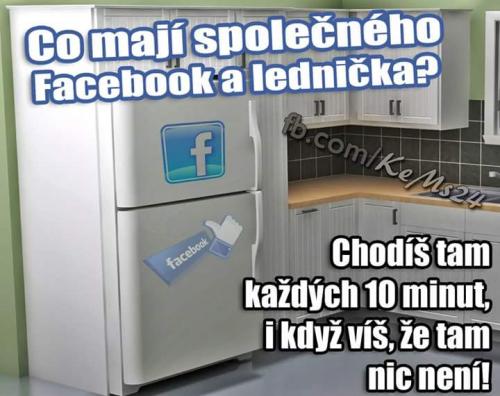  Facebook a lednička 