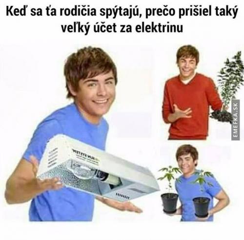 Účet za elektriku