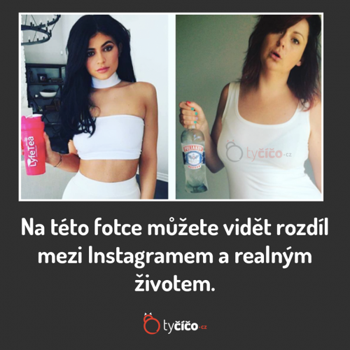  Instagram vs reálný život 