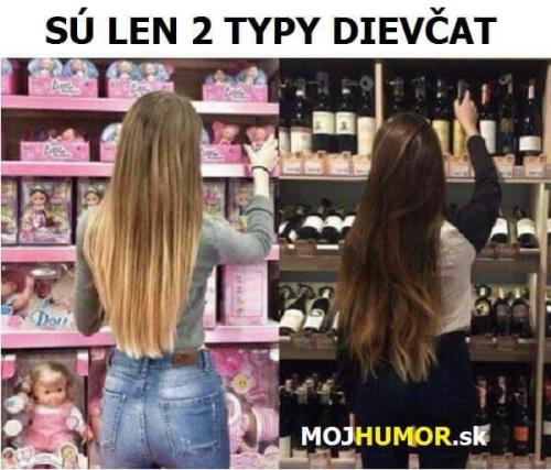 2 Typy děvčat