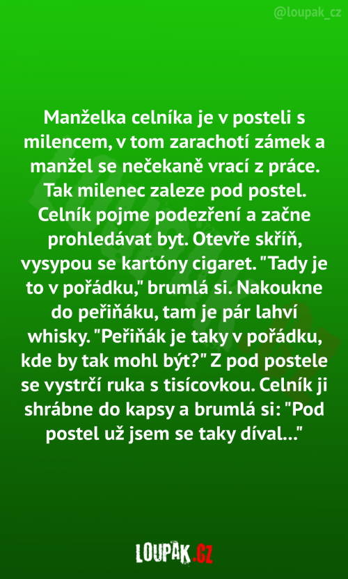  Manželka celníka je v posteli 