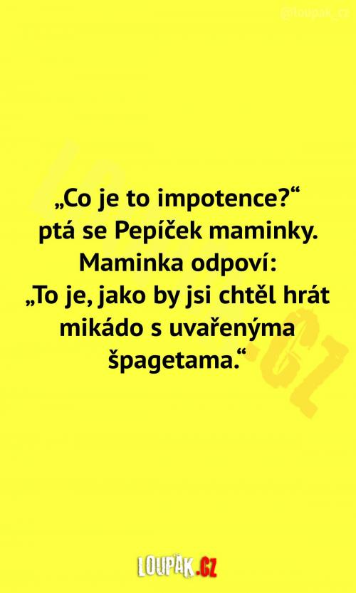 Co je to impotence??