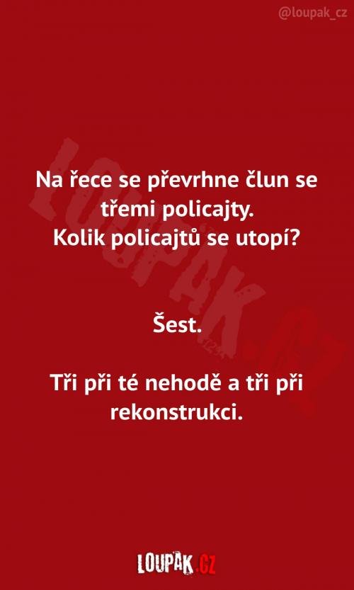  Převrhnutí člunu...  