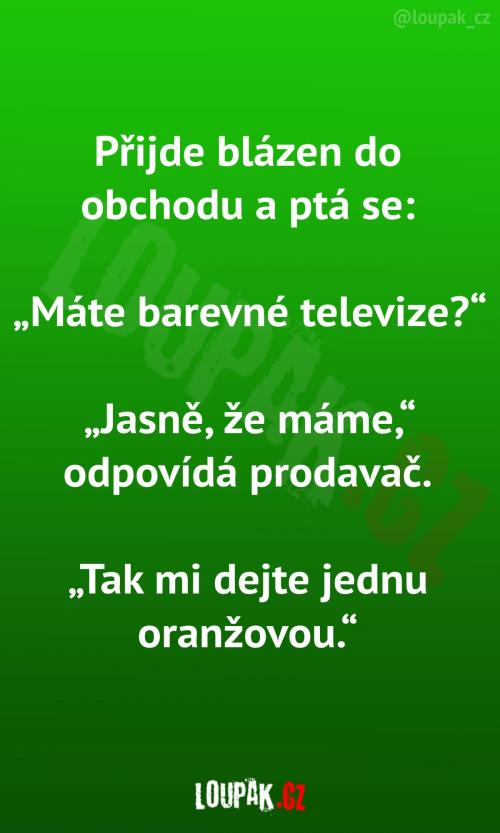  Dotaz na barevné televize 