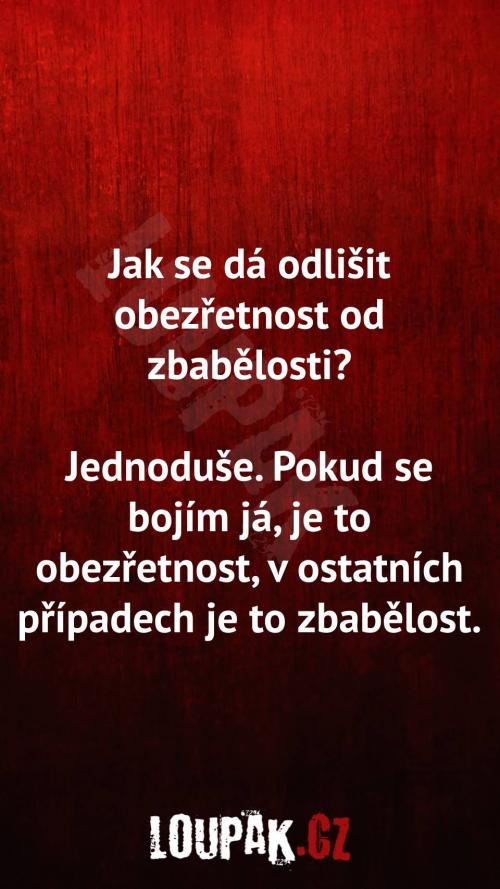  Jak se dá odlišit obezřetnost od zbabělosti 