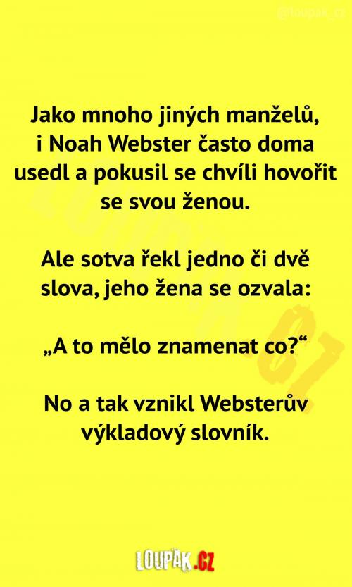  Jak vznikl Websterův výkladový slovník 