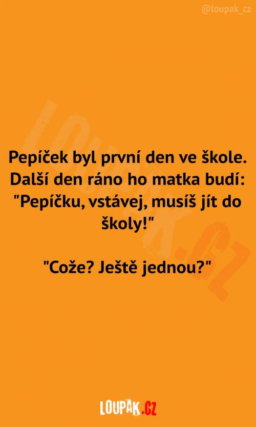  Pepíček musí opět do školy 