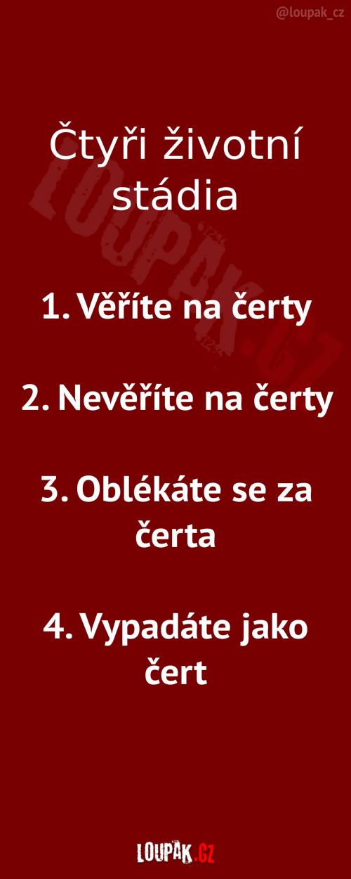 Čtyři životní stádia životní Čtyři životní stádia životní