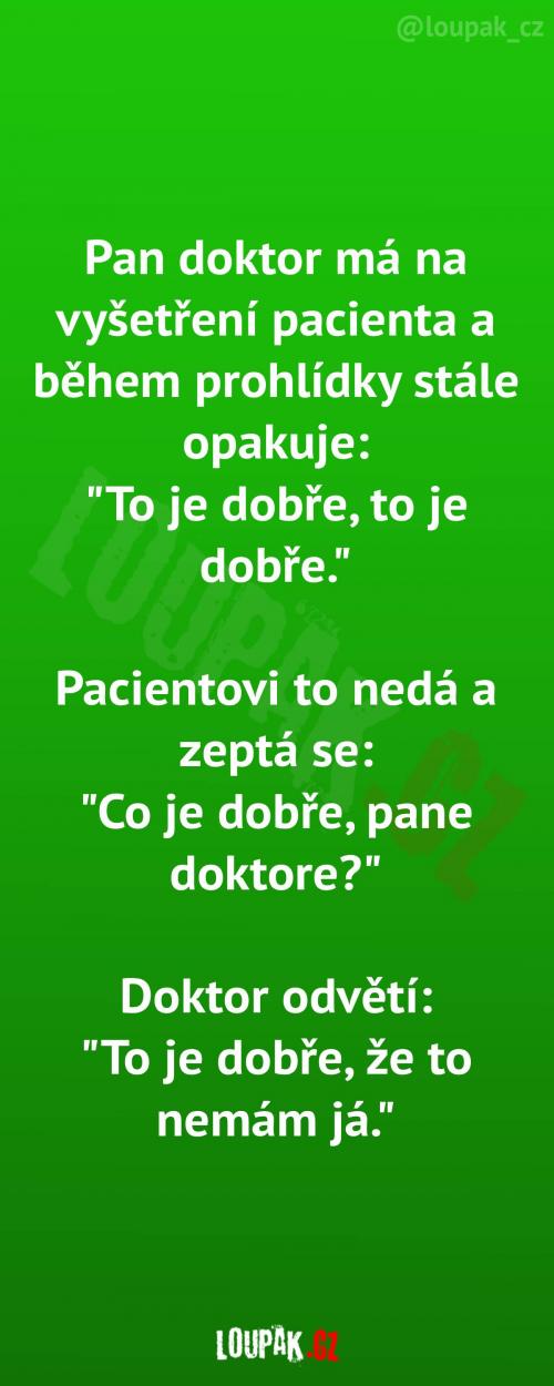 Zneklidňující řeči během vyšetření
