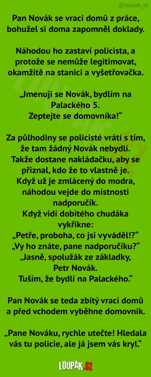 Pan Novák a jeho pletky s policií Pan Novák a jeho pletky s policií