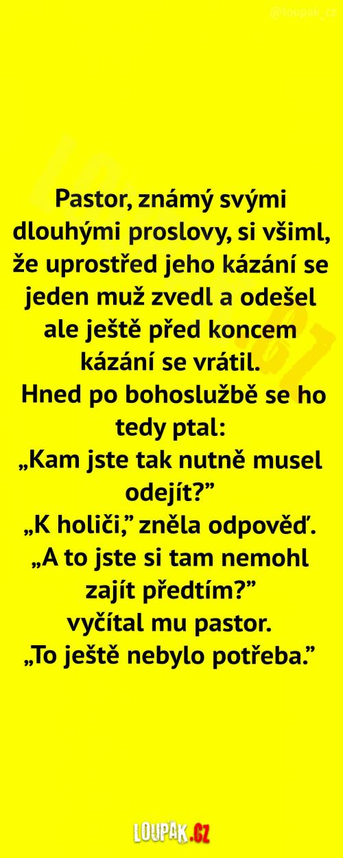 Velmi zdlouhavé kázání Velmi zdlouhavé kázání