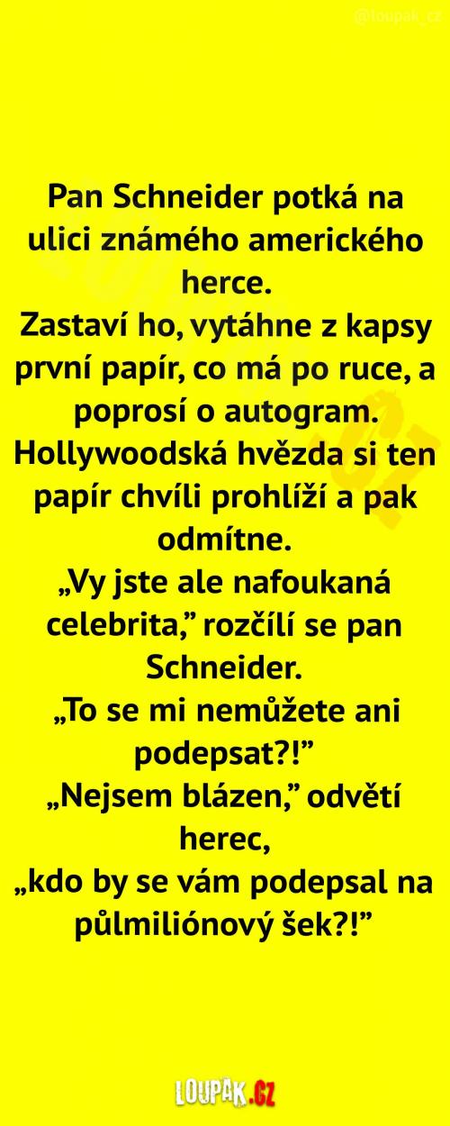  Známý americký herec  