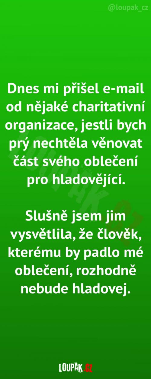 Charita má asi smůlu Charita má asi smůlu