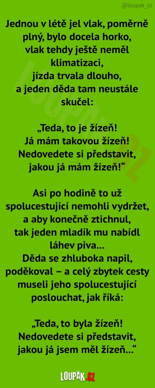 Horký letní den strávený ve vlaku Horký letní den strávený ve vlaku